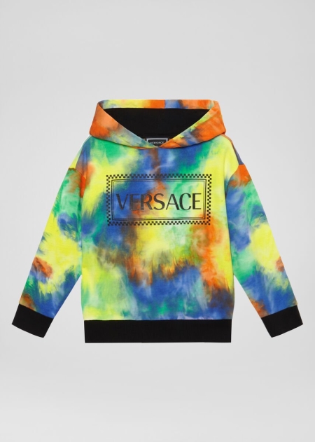 Hanorace Versace Versace Tie-Dye Print 90s Vintage Logo Baieti | YSUOEIB-18